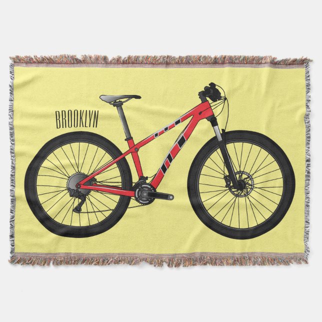 Manta Ilustracion personalizado de bicicletas (Anverso)