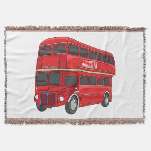 Manta Ilustracion personalizado de bus de dos pisos