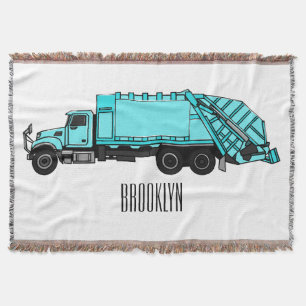 Manta Ilustracion personalizado de camión de basura