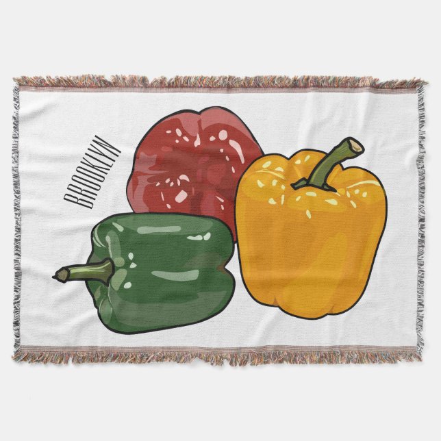 Manta Ilustracion personalizado de Capsicum (Anverso)