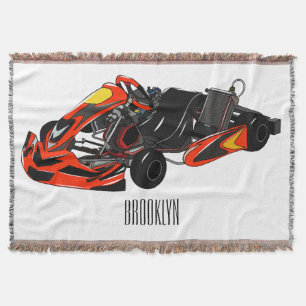 Manta Ilustracion personalizado de carreras de Kart