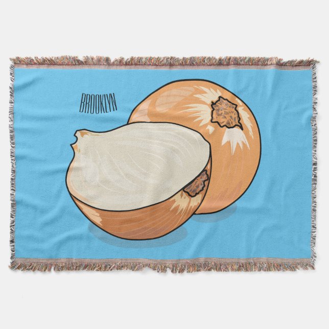 Manta Ilustracion personalizado de cebolla (Anverso)