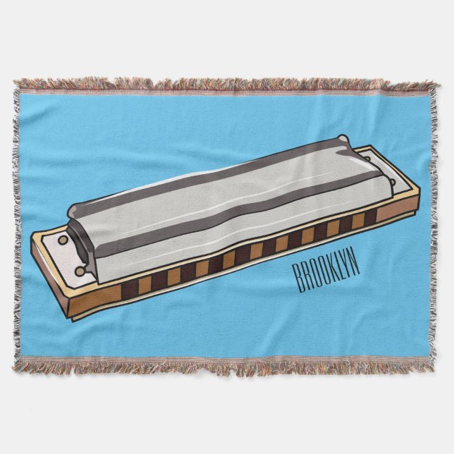 Manta Ilustracion personalizado de Harmonica (Anverso)