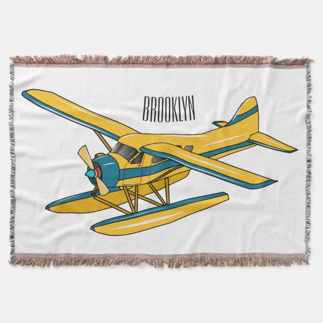 Manta Ilustracion personalizado de hidroavión (Anverso)