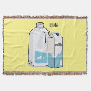 Manta Ilustracion personalizado de leche