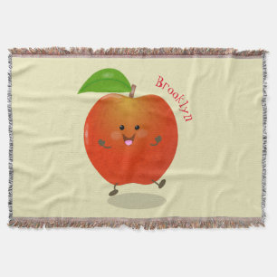 Manta Ilustracion personalizado de manzana bailando a la