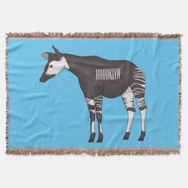 Manta Ilustracion personalizado de Okapi (Anverso)