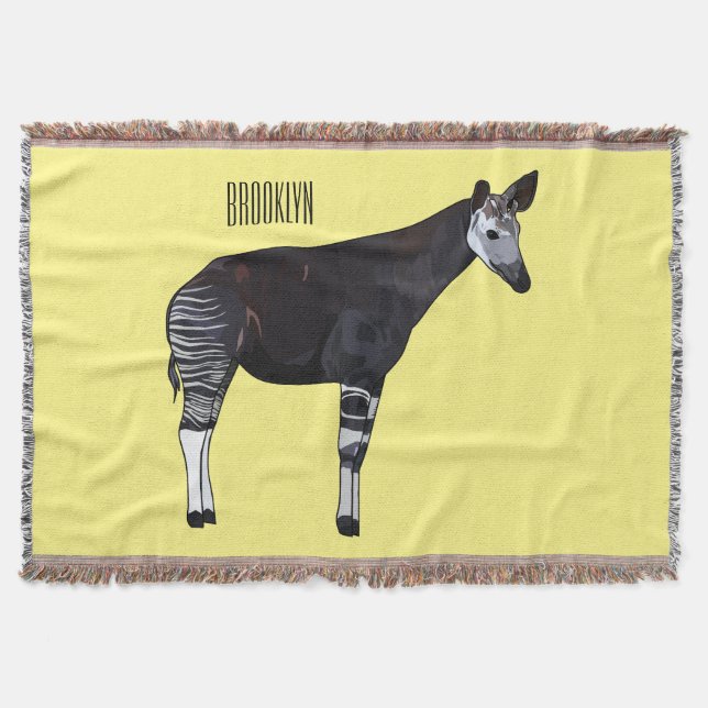 Manta Ilustracion personalizado de Okapi (Anverso)