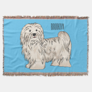 Manta Ilustracion personalizado de perro de La Habana