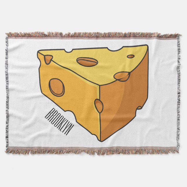 Manta Ilustracion personalizado de queso (Anverso)