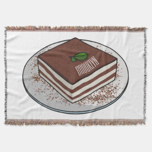 Manta Ilustracion personalizado de tarta de Tiramisu
