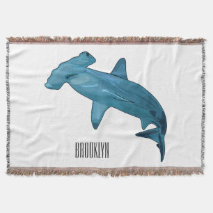 Manta Ilustracion personalizado de tiburón martillo