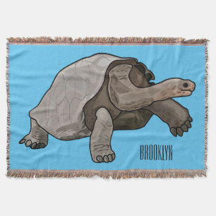 Manta Ilustracion personalizado de tortugas de Galápagos