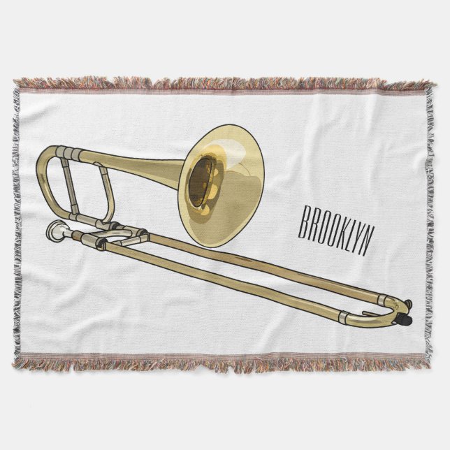 Manta Ilustracion personalizado de Trombone (Anverso)