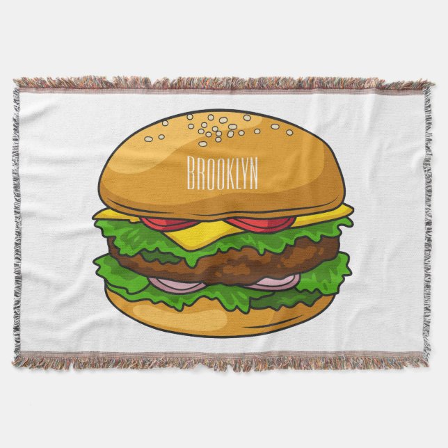 Manta Ilustracion personalizado Hamburger (Anverso)