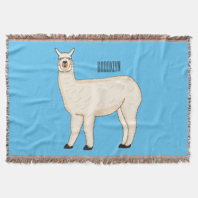 Manta Ilustracion personalizado Llama (Anverso)