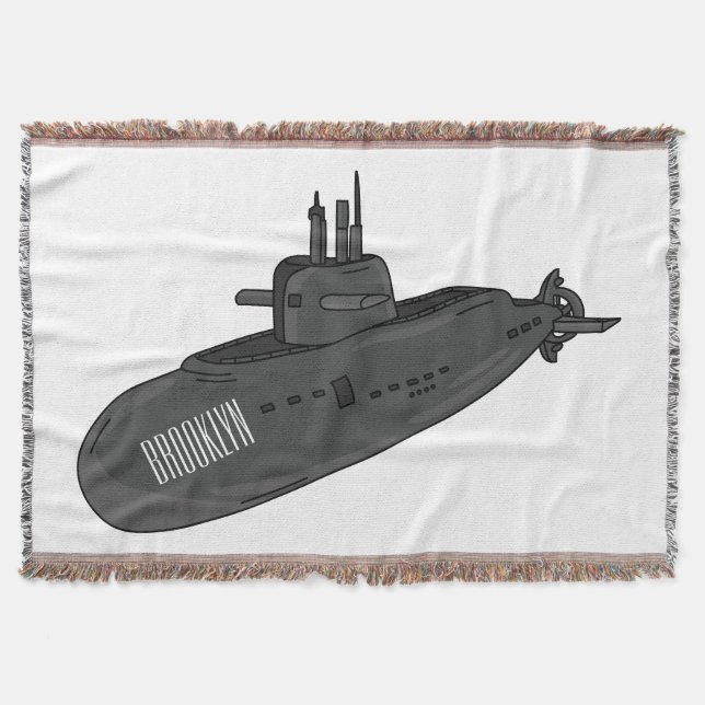 Manta Ilustracion personalizado submarino (Anverso)