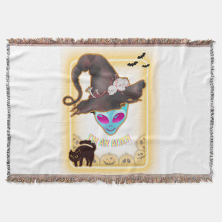 Manta "I'M AN ALIEN" Halloween Throw Blanket