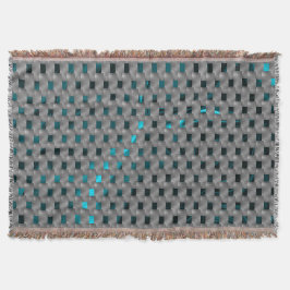 Manta Imagen cian bajo placas grises, formas rectangular