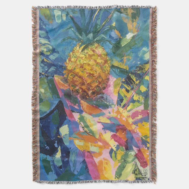 Manta Imagen de mi obra Piña (Frente vertical)