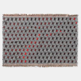 Manta Imagen roja bajo placas grises, formas rectangular