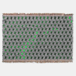 Manta Imagen verde bajo placas grises, cuadrados oblongo