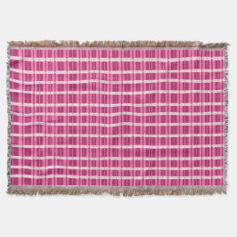 Manta Impresión contemporánea de vidrio de ventana rosa