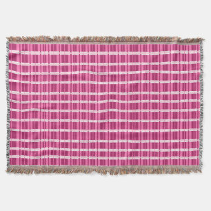 Manta Impresión contemporánea de vidrio de ventana rosa