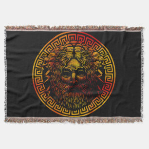 Manta Impresión de arte del antiguo escudo de Zeus