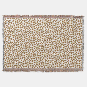 Manta Impresión de leopardo - Taupe Tan y blanco