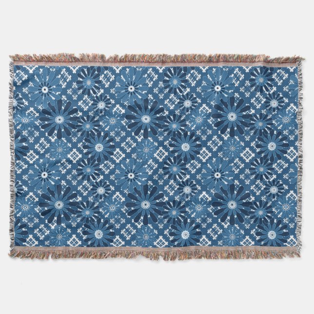 Manta Impresionante bl floral de chicharrón moderno y ab (Anverso)