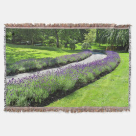 Manta Impresionante Caminata Jardín con Lino de Lavanda