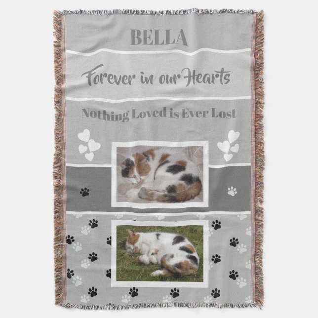 Manta Impresiones de la pata conmemorativa del mascota g (Frente vertical)