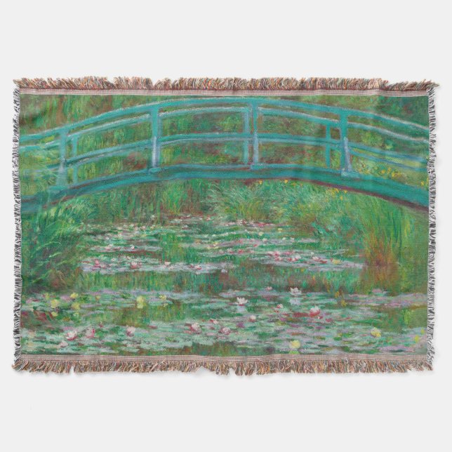 Manta Impresionista de Footbridge Claude Monet (Anverso)