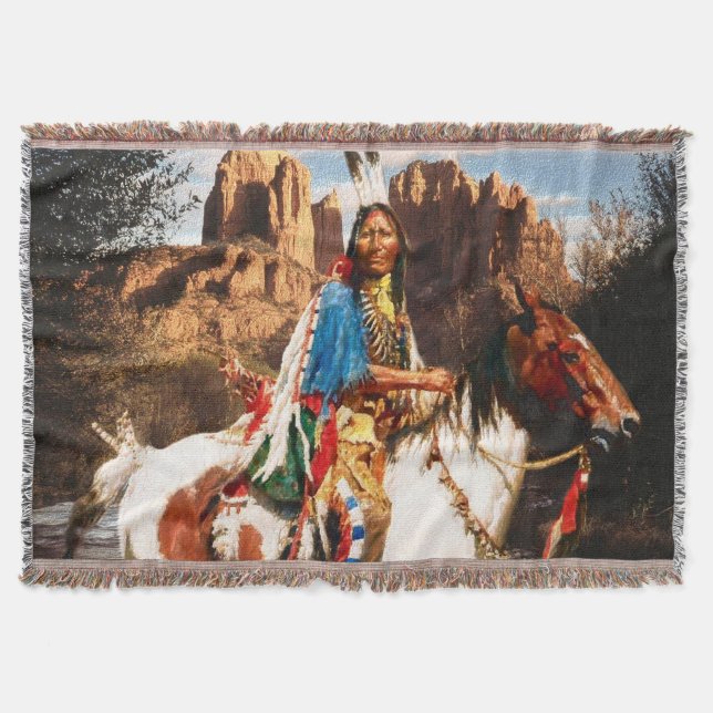 Manta Indio 1A Throw Blanket (Anverso)