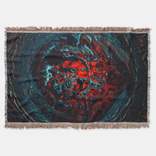 Manta Infierno Oceánico Resplandor Rojo