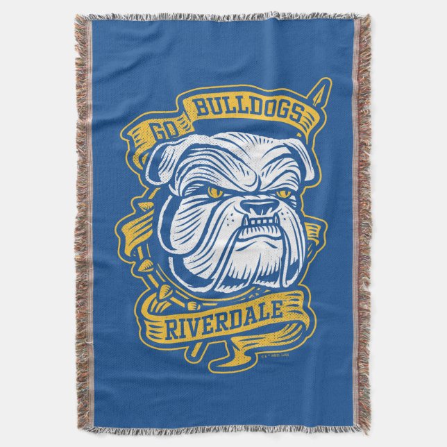 Manta Ir Bulldoges - Banner de la mascota Riverdale (Frente vertical)