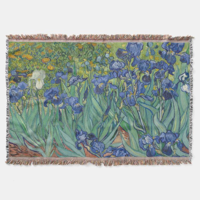Manta Irises, Floral Oil Painting, Vincent Van Gogh (Anverso)