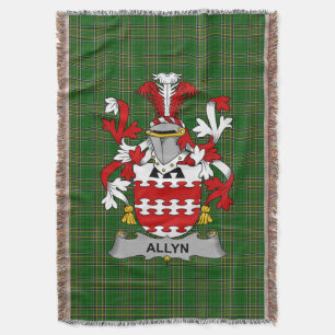 Manta Irlanda: Allyn Coat of Arms Family Crest Irlanda