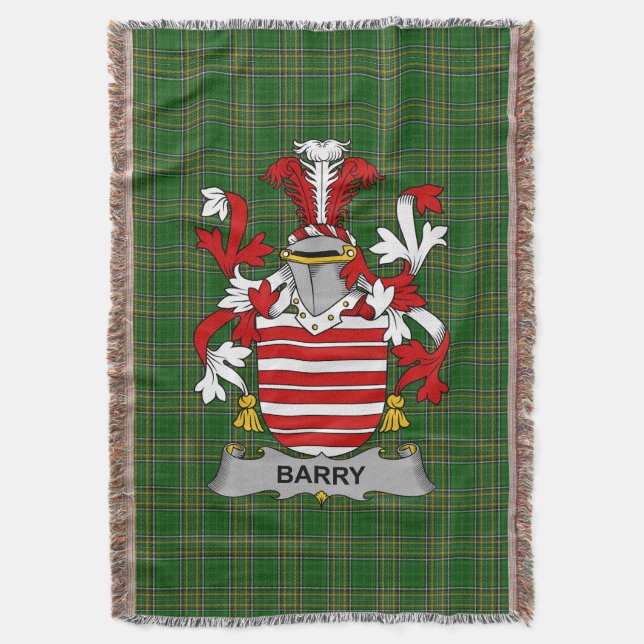 Manta Irlanda: Barry Coat of Arms Crest Irlanda (Frente vertical)