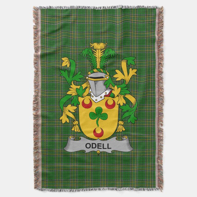 Manta Irlanda: El escudo de armas de Odell Crest Irlanda (Frente vertical)