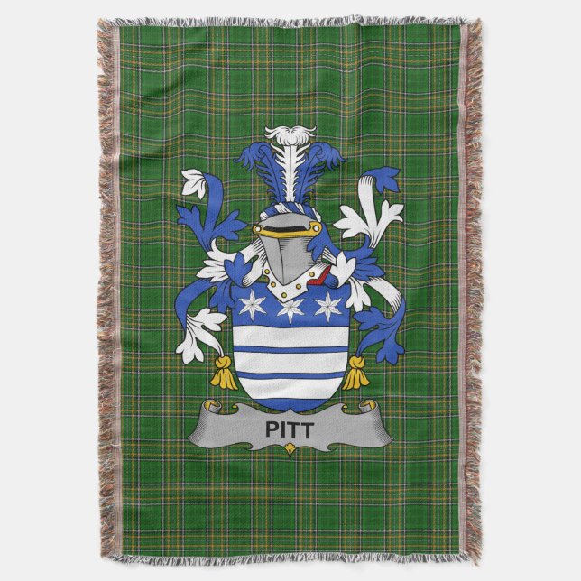 Manta Irlanda: El escudo de armas de Pitt Crest Irlanda (Frente vertical)
