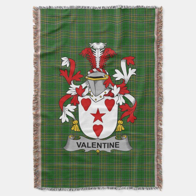 Manta Irlanda: El escudo de armas de San Valentín Crest  (Frente vertical)