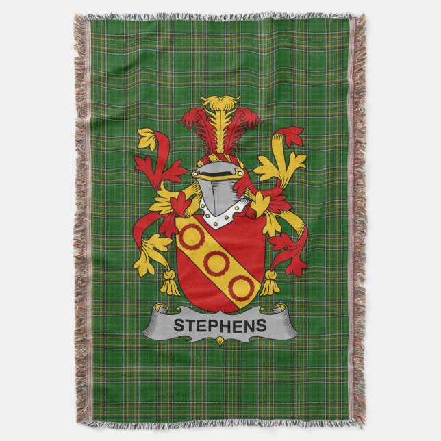 Manta Irlanda: El escudo de armas de Stephens Crest Irla (Frente vertical)