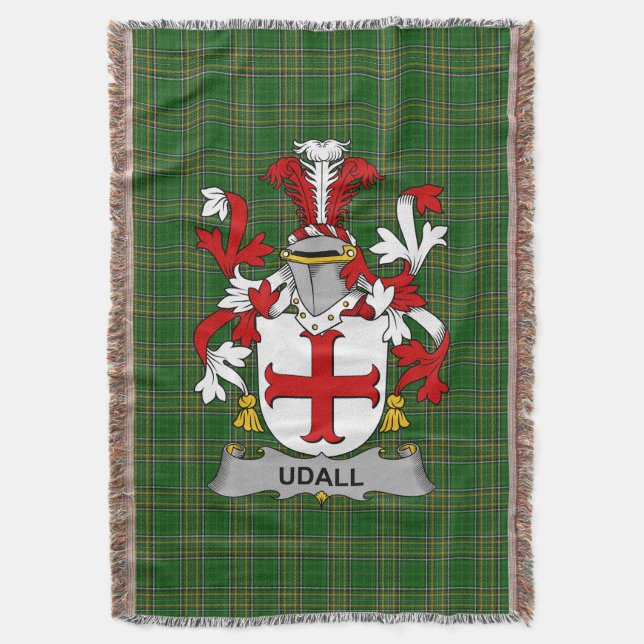 Manta Irlanda: El escudo de armas de Udall Crest Irlanda (Frente vertical)