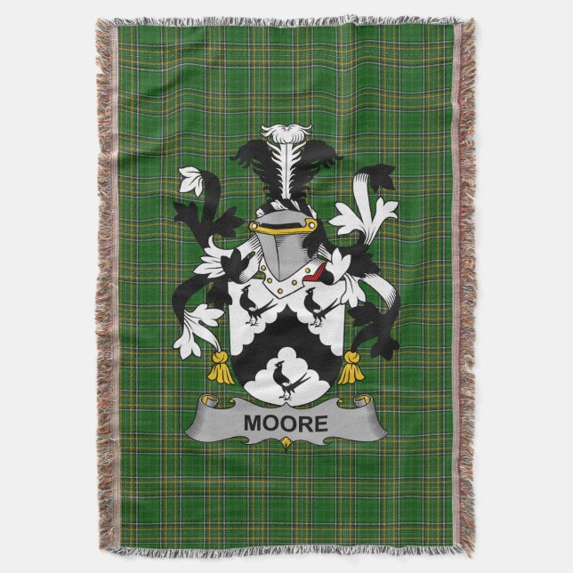 Manta Irlanda: El escudo de armas Moore Crest Irlanda (Frente vertical)