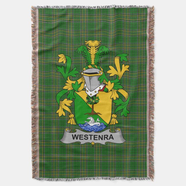 Manta Irlanda Westenra Escudo de armas Crest Irlanda (Frente vertical)