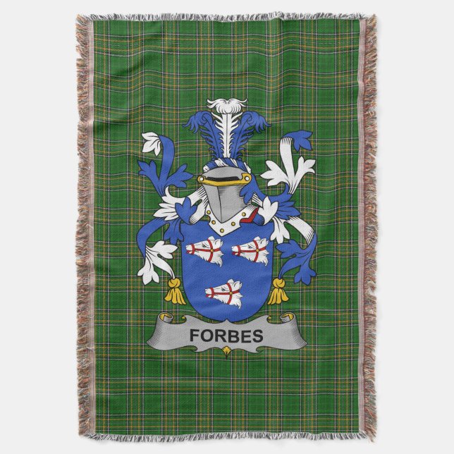 Manta Irlandés Forbes Escudo de armas Crest Irlanda (Frente vertical)