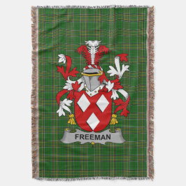 Manta Irlandés Freeman Coat of Arms Family Crest Irlanda