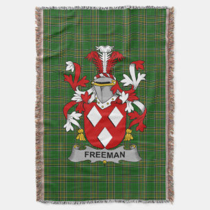Manta Irlandés Freeman Coat of Arms Family Crest Irlanda